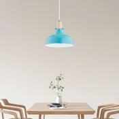 Alfa Viseca lampa Solo Gem, svijetloplava, O 23 cm, metal - Dnevni boravak/blagovaonica - Moderan - svijetlo plava, svijetlo drvo
