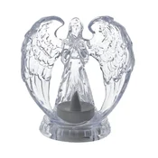 LED sveča angel 10,7x11,1cm transparentna 80988