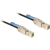 Delock Priključni kabel za trdi disk [1x Mini-SAS vtič (SFF-8088) - 1x Mini-SAS vtič (SFF-8088)] 2 m črne barve Delock