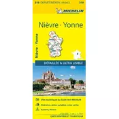 Nievre, Yonne - Michelin Local Map 319