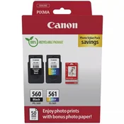 slomart Paket črnih in barvnih kartuš PG-560/CL-561 Photo Value