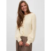 VERO MODA Pletena jopa VMHAZEL slonovina