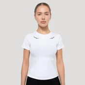 GymBeam Women‘s Tribal Ribbed T-shirt White