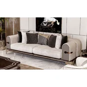 Casa Padrino luxury baroque sofa cream/gray/dark brown/gold