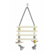 Zolux Vrvna lestev za ptice lesene stopnice 31cm