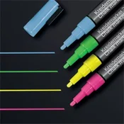 Kredni marker, tekoči, komplet, stožčasta konica, 1-2 mm SIGEL, 4 različne barve, 4 kosi