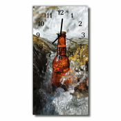 tulup.si Steklena navpična ura Steklenico piva vode 30x60 cm