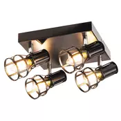 RABALUX 5961 | Aria Rabalux zidna, stropne svjetiljke svjetiljka elementi koji se mogu okretati 4x E14 crno mat