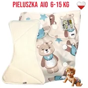shumee NappiMe AIO žep za večkratno uporabo, bambusov MINT BEARS