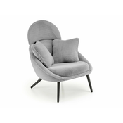Fotelja Houston 1526 Siva, 95x80x90cm, Tkanina, GambeNoge: Metalne