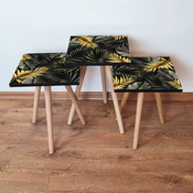HANAH HOME Set 3 stocica 3Shp194 Black