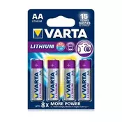 Varta Professional Lithium baterija AA, 4 kos
