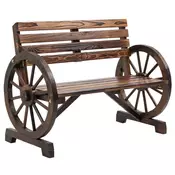 Homestar Vrtna klop za 2 osebi 1055x56x79 cm rjava
