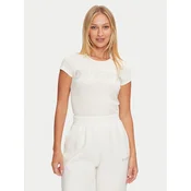 Guess Majica V4BI16 KCIV1 Écru Regular Fit