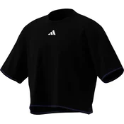 ADIDAS PERFORMANCE Funkcionalna majica črna/bela