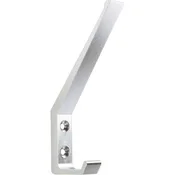 Večja obešalna kljuka Algethi, Š 15 mm, V 130 mm, aluminij, srebrno eloksiran