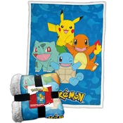 Pokemon Starters sherpa deka 100x150cm