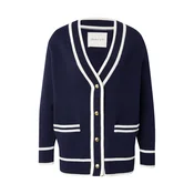 GANT Pletena jopa marine/bela