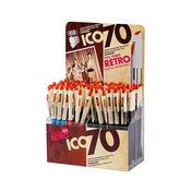 Kuglasta olovka ICO 70 s gumbom, kombinirano tijelo, 0,8 mm, plava, 9010011010