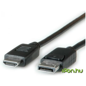 DisplayPort HDMI transformator Crno 2m 11.04.5781-10