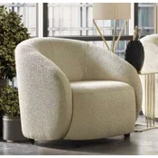 Casa Padrino luxury armchair ivory 90 x 90 x H. 76 cm - Living room armchair