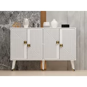 Wallity Komoda Ahart 120x80x30cm Belo-Zlatna
