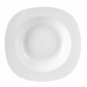 Globok krožnik 21cm MONA porcelan BELI