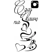 shumee Nalepke ZA kuhinjo nalepka skodelice kava kavna srca 100 x 50 cm G255