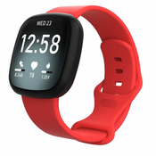 BStrap Fitbit Versa 3 Silicone pašček (Large), red