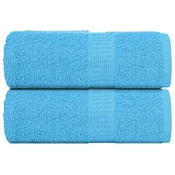 Vidaxl Brisače za umivanje FROGN 2 kosa turkizne 30x30 cm 360 g/m2