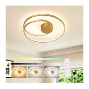 Brilagi - LED prigušiva stropna svetiljka TWISTER LED/48W/230V precnika 50 cm zlatna +DO