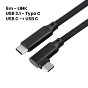 Meta Quest 2 USB-C kutni kabel 5m