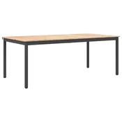 Vidaxl Jedilna miza Naravna 200 x 100 x 75 cm Masivno borovo les