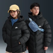 Nike Sportswear All Day Play Older Kids Therma-FIT Loose-Fit Puffer Jacket - Black - Polyester