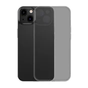 Maska Baseus matirani stakleni omot za iPhone 13 Pro (crni) + kaljeno staklo