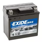 EXIDE akumulator za zagon AGM12-5 4AH D+ 70A(EN), (115x70x105)