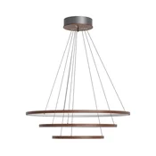 ByRydens 4202250-6003-LED Viseči lestenec na jeklenem kablu TRIONE LED/45W/230V rjave barve, premer 80 cm