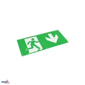 Luxmena Piktogram za svetilko s puščico navzdol desno 324 x 158 mm BM-S-C91-MLR-PKT-VDR