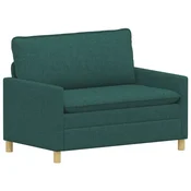 Vidaxl Kavč Temno zelena 126 x 81 x 87,5 cm Blago