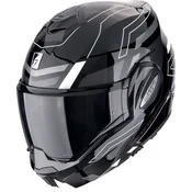 Motociklisticka kaciga na preklop Scorpion EXO-TECH EVO CONQUER crno-bijela - II. kvaliteta