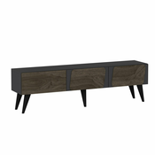 HANAH HOME TV polica Veas Anthracite Walnut