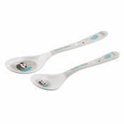 CANPOL BABIES Set kašika za bebe 4/530 Melamine Exotic Animals sivi