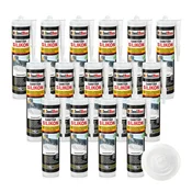 IsolBau Sanitarni silikon prozoren Sanitär Silikon 15 x 300ml