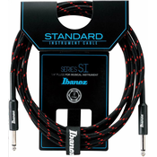 Ibanez SI20-BW Woven Instrument Kabel Black Red
