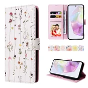 Eleganten etui ovitek za Samsung A16, A17 in A26, Cvetlice