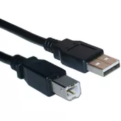 FAST ASIA Kabl USB A - USB B M/M 3m crni