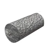 shumee Rehabilitacijska blazina iz jelševega valja O15x40 cm - žamet, spominska pena, za oporo vratu in hrbta, Bertoni