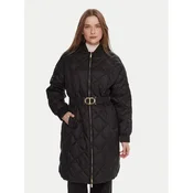 TWINSET Prehodna jakna 252TP2130 Črna Regular Fit