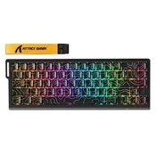 Bežicna gaming tastatura Attack Shark X68Pro HE Magnetic Swith/8KHz/TriMode/RT/SnapTap/Black cont