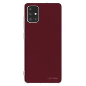 Silikonski prozorni ovitek za Samsung Galaxy M51 M515F - Burgundy red
